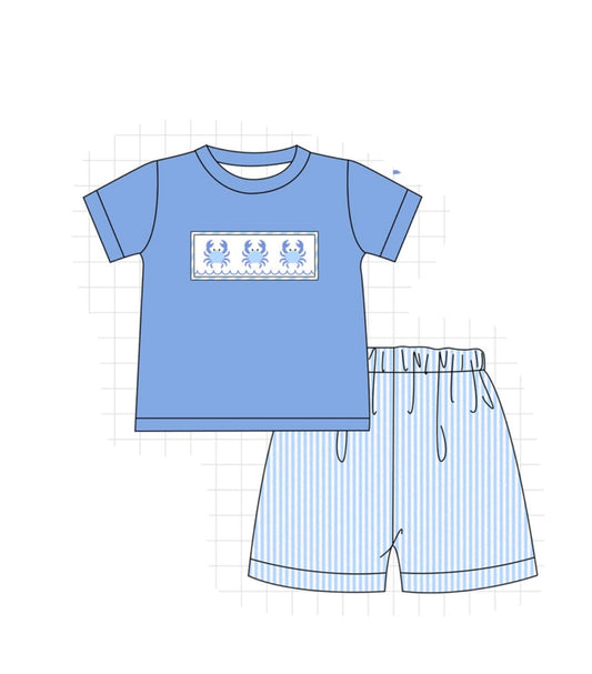 Boys Crab Short Set