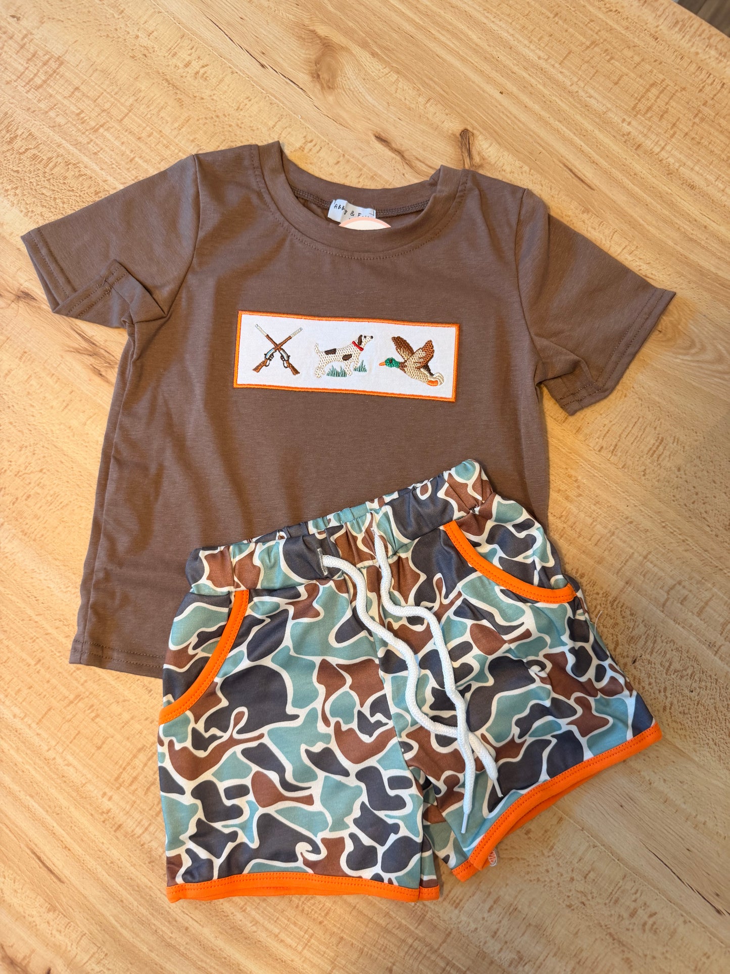 Gun, Dog & Bird Camo Short Set