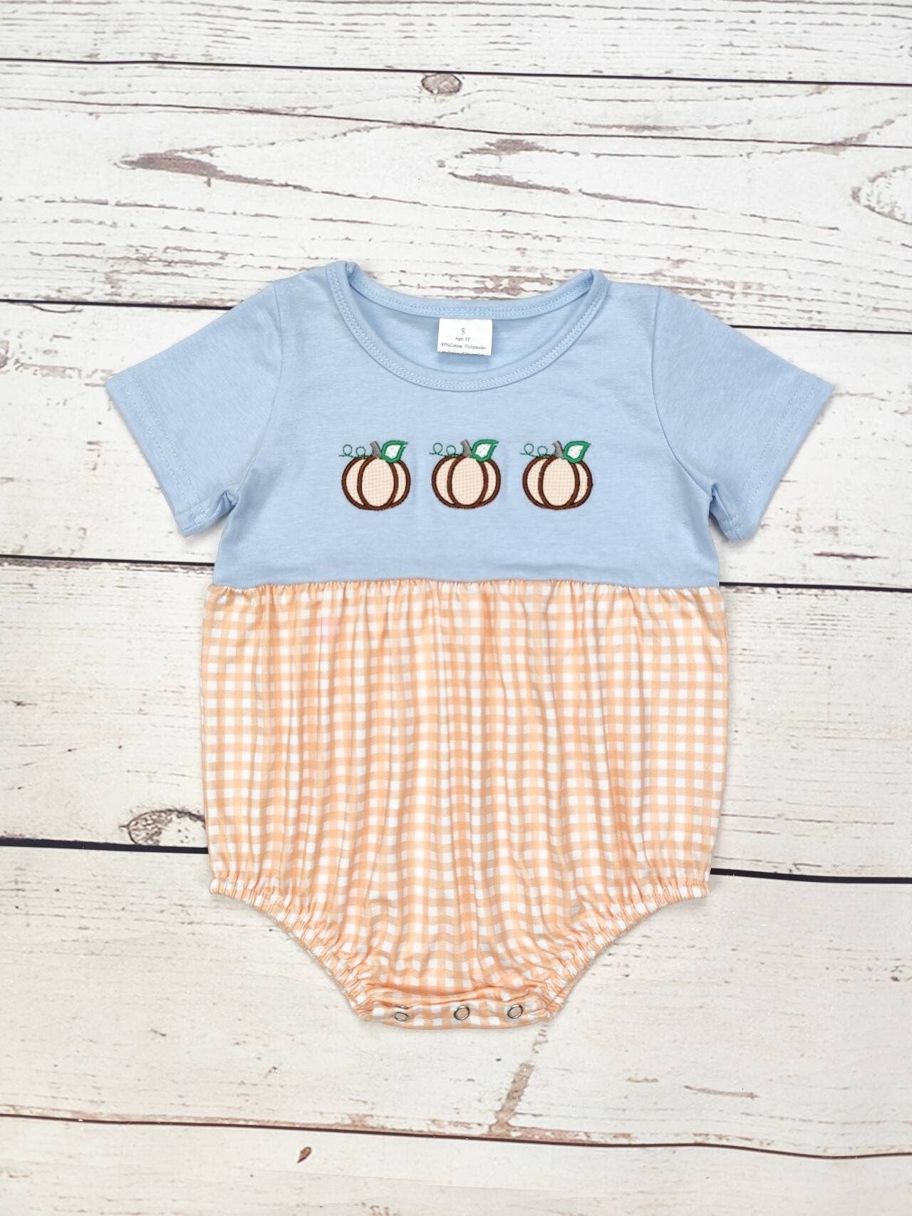 Baby Boy Pumpkin Fall Bubble