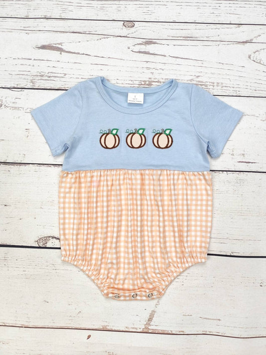 Baby Boy Pumpkin Fall Bubble