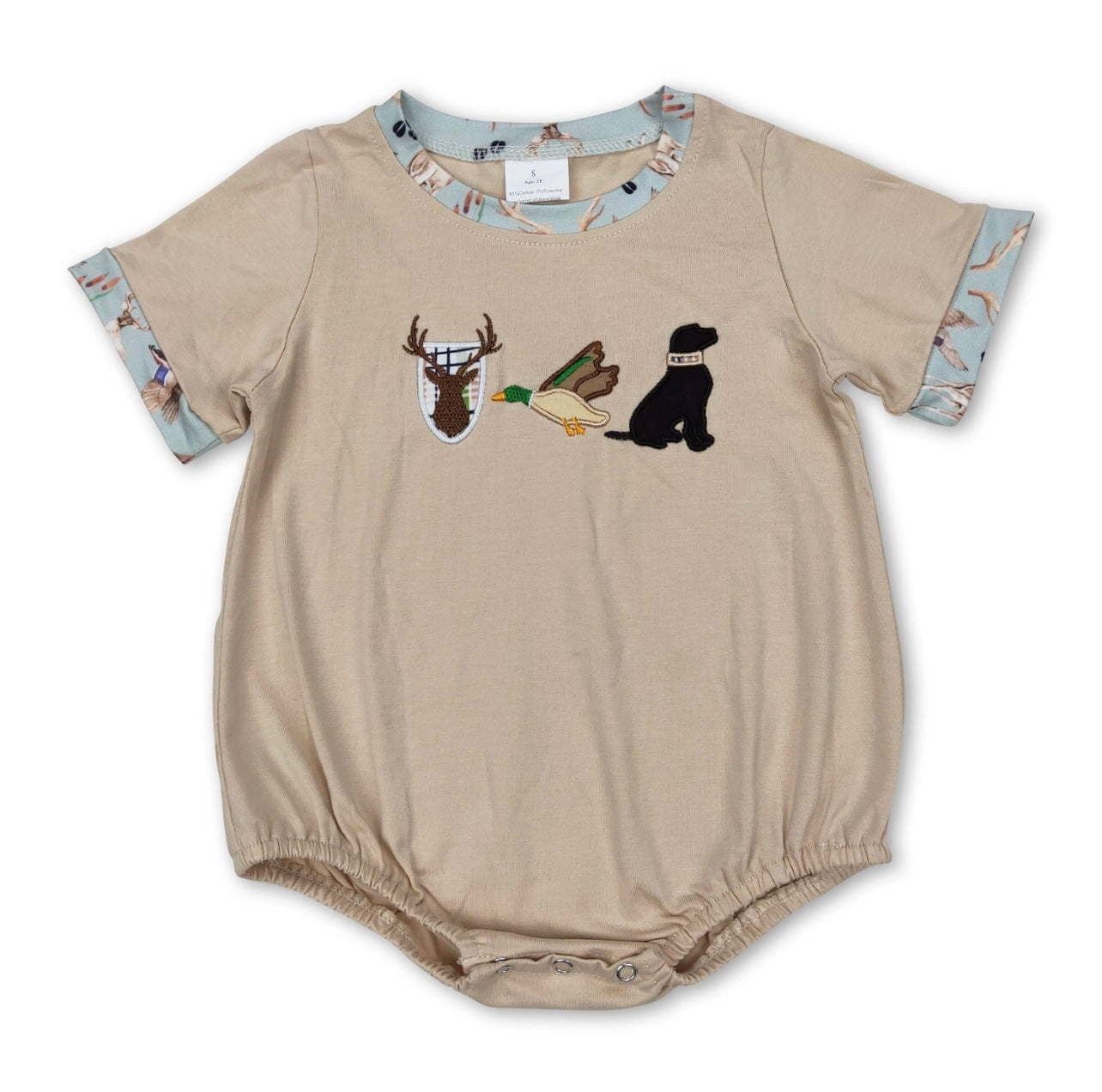 Boy Deer, Mallard & Dog Bubble
