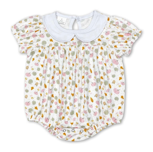 Baby Girl Pink Pumpkin Bubble