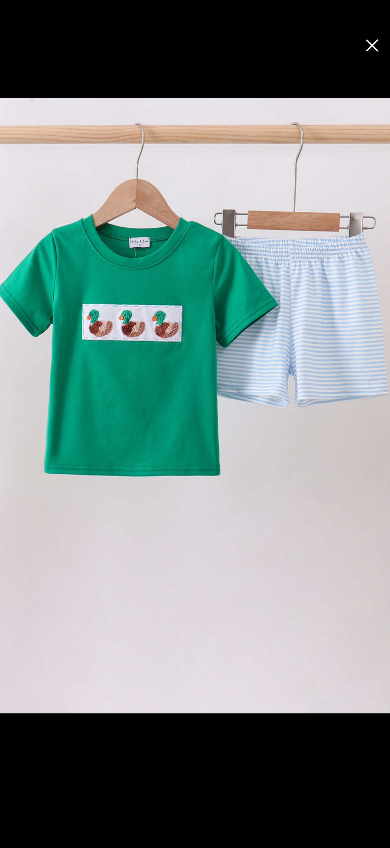 Mallard French knot short set