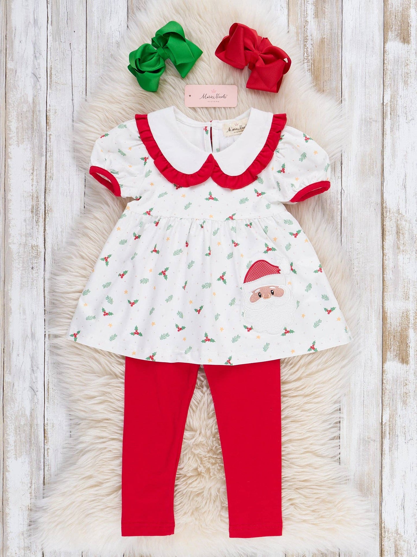 Holly Jolly Santa Embroidered Outfit